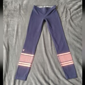Under Armour Orange and Blue Leggings for Active Comfort